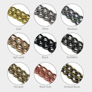 Geカスタマイズde kleurrijke, duurzame, waterdichte, roestvrijstalen martingale halve kettinghalsband, gelaste ketting voor honden & katten - Product Image 6