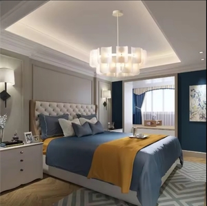 Trending French Cream atmosphere Dormitorio restaurante modelo habitación sala de exposiciones Homestay diseñador lámparas - Product Image 4