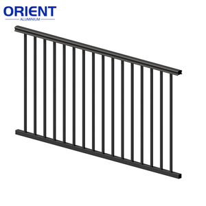 Orient Outdoor Aluminium Leuning Duurzaam Buiten En Binnen Veiligheid Aluminium Led <span class=keywords><strong>U</strong></span> Kanaal Glazen Leuning - Product Image 1