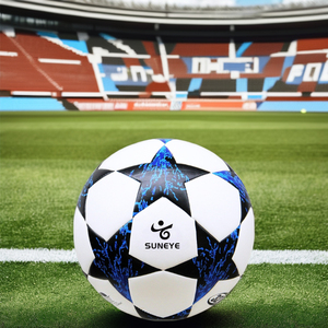 Factory Direct Offizielle Größe 4 5 Fuß<span class=keywords><strong>ball</strong></span> Star Pattern PU-<span class=keywords><strong>Material</strong></span> Kunden spezifisch bedrucktes Logo für Match und Training Fuß<span class=keywords><strong>ball</strong></span> - Product Image 4