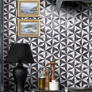 Fábrica verde mármol natural piedra flor mosaico personalizado Fondo pared balcón baño azulejos - Product Image 6