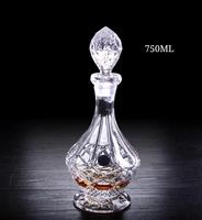 Emballage en bouteille de verre personnalisé en gros pour le brandy ou le whisky 750ML