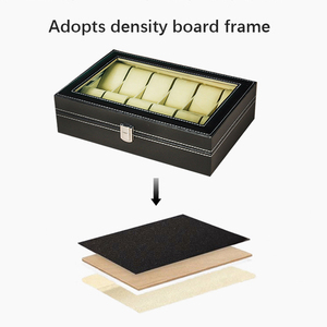 Bán buôn trang trí bền sang trọng hộp đồng hồ với tầm nhìn Nắp trường hợp đồng hồ - Product Image 3