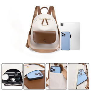 <span class=keywords><strong>Sac</strong></span> <span class=keywords><strong>à</strong></span> <span class=keywords><strong>dos</strong></span> décontracté <span class=keywords><strong>à</strong></span> double bandoulière pour femmes de style coréen <span class=keywords><strong>Sac</strong></span> <span class=keywords><strong>à</strong></span> <span class=keywords><strong>dos</strong></span> en <span class=keywords><strong>tissu</strong></span> Oxford imperméable <span class=keywords><strong>à</strong></span> haute apparence de couleur assortie - Product Image 2