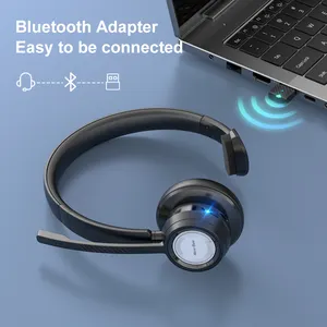 ब्लूटूथ हेडसेट निर्माता थोक वायरलेस हेडसेट लैपटॉप MP3 गोली पीसी के लिए माइक्रोफोन के साथ हेडसेट