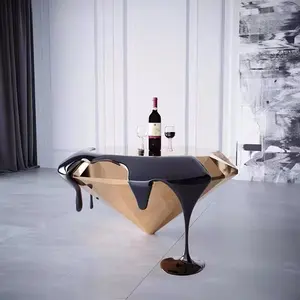Nordic luxo mesa lateral lazer fibra diamante inspirado mesa de café pequena mesa lateral atacado