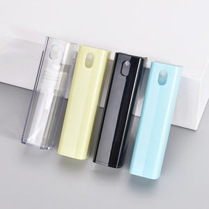 Flacon pulvérisateur de parfum de luxe carré 10 ml en PET, rechargeable, pour cosmétiques, corps, visage, tonique, impression sur écran, couleurs personnalisables - Product Image 1