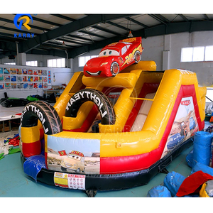 Commercial Grade PVC <b>Inflatable</b> Bouncer Combo Racing Jumping Slide for <b>Kids</b> & Adults Home & Commercial Use Large Park Slide - Product Image 1