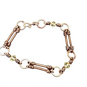 Handmade Adjustable <b>Copper</b> <b>Bracelet</b> With Classic Engraved Design For Traditional Fashion Jewelry Accessories Collection - Product Image 1