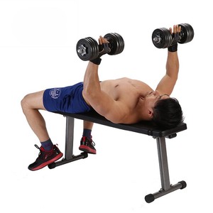 Banc de musculation moderne pliable en acier, bois, cuir, mousse et plastique, réglable, pour usage domestique en salle de sport, unisexe - Product Image 1