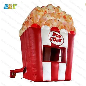 Factory Direct Großhandel aufblasbare Zuckerwatte Stand Karneval Shop Blow Up Food Booth Zelte Popcorn aufblasbare Kabine zum Verkauf