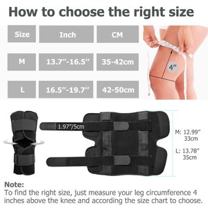 Penyangga Lutut Berengsel HKJD dengan Tali yang Dapat Disesuaikan, Imobilisasi Patela Kelas Medis, Perlindungan Komprehensif untuk Arthritis dan Meniskus - Product Image 5