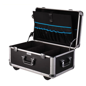 Factory-Made Aluminum <strong>Flight</strong> Case <strong>Suitcase</strong> with Wheels Durable Hard Box Tool Case Customizable OEM Support Made in China - Product Image 3