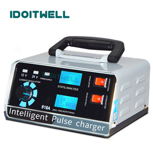 Chargeur de batterie universel intelligent rapide 12V 24V 30A pour batteries lithium-ion et plomb-acide, avec réparation par impulsions pour camions et voitures - Product Image 1