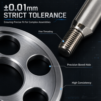 Pièces usinées CNC de précision, sur mesure, OEM, en aluminium, acier inoxydable, laiton, titane, brochage, tournage, fraisage