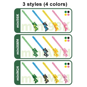 12 pezzi set 38.5cm water soap bubble stick 5 fori light up gun shape bubble wands toy for kids outdoor blow bubbles con luci - Product Image 6
