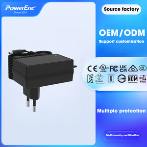 2 Pack Universal AC-DC Adapter QC2.0 PD3.1 QC3.0 Features CCTV Balun Power Supply 12V Travel Adapters <strong>UK</strong> US Plug Type Power - Product Image 2