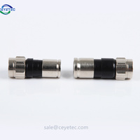 Conector de compresión de conector F de última tecnología para conector RG6 F RG 6