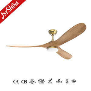 1stshine Ventilateur de plafond Led 60 pouces Fabrication Télécommande Or OEM Couleur Orient Ventilateur de plafond avec pales en bois - Product Image 2