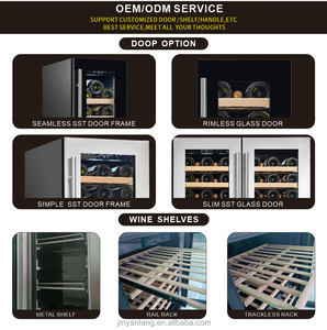 Refroidisseur de vin thermostatique LD-185D personnalisé d'usine à faible <span class=keywords><strong>consommation</strong></span> d'énergie électrique intégré pour un usage domestique - Product Image 5