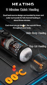 Masturbadores Masculinos con Sensación Realista, 9 Personajes, 9 Escenarios, Voz <span class=keywords><strong>Leten</strong></span>, Copa de Avión, Calentamiento Inteligente, Telescópico Automático - Product Image 4