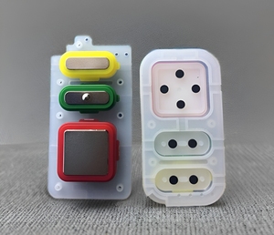 Bouton de clavier en caoutchouc silicone personnalisé pour télécommande et calculatrice, pièces de clavier OEM - Product Image 4