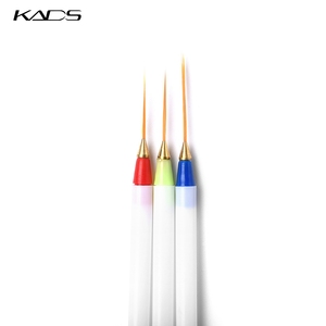 Ensemble de 3 pinceaux à ongles Kolinsky pour nail art, ultra fins, pour la peinture et le traçage, pour manucure professionnelle - Product Image 4