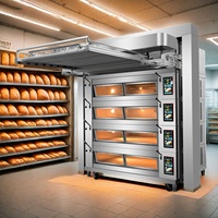 Four de Cuisson Professionnel Européen à 16 Plateaux, 4 Niveaux, pour Boulangerie, Nouveauté, Promotion Spéciale pour la Cuisson de Farine et de Lait