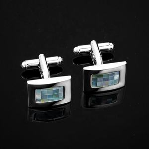 Marlary Custom nuovo alla moda elegante conchiglia gemelli da uomo madreperla conchiglia - Product Image 4