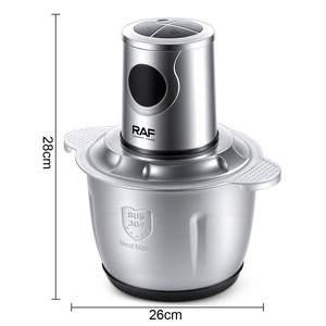 Food Processor 250W With 2.0L Capacity 360 Degree Mixing for Chopping Meat Vegetables <b>Kitchen</b> <b>Prep</b> Procesador De Alimentos - Product Image 3