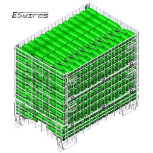 Cages pliantes de bouteille de vin d'entrepôt durable de transport de grillage rentable - Product Image 3