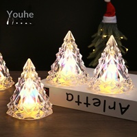 Décorations de Noël, lampes à vent, lumières LED scintillantes, lumières nocturnes romantiques, décorations de chambre de mariage, petites lampes transparentes