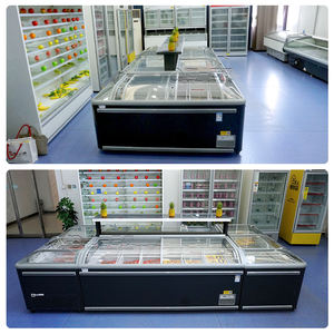 <span class=keywords><strong>Congélateur</strong></span> Commercial Îlot <span class=keywords><strong>Combiné</strong></span>, Dessus Vitré, Vitrine Réfrigérée pour Crème Glacée <span class=keywords><strong>en</strong></span> Supermarché - Product Image 4