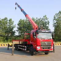 Nouveau dongfeng sany 12 tonnes grue camion monté palfinger camions à benne basculante grue montée chine euro3
