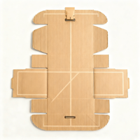 Papier kraft blanc imprimé numérique recyclable écologique carton ondulé Mailer Dossiers cadeaux gaufrage 2mm Design pliable