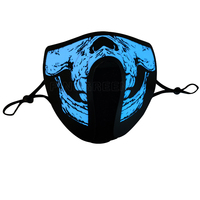 Idée de nouveaux produits 2021, masque lumineux LED à 7 couleurs pour fête costumée d'Halloween