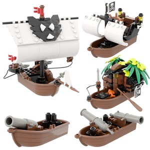 Set de Bloques de Construcción de Partículas Pequeñas MOC, Modelo de Escena de Muelle Flotante DIY, Juguete Creativo de Escritorio - Product Image 1