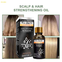 Huile Essentielle Naturelle Biologique pour la Croissance des Cheveux, Formule Végétale Pressée à Froid, Stimule les Follicules Pouvants Dormants, Réduit la Chute de Cheveux