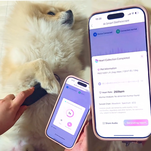 Estetoscopio Inalámbrico para Análisis de Sonido y Reportes, Dispositivo Médico para Monitoreo de Corazón y Pulmones de Animales, para Uso Clínico y Hospitalario - Product Image 4