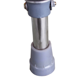 Bastón de doble elevación de acero inoxidable de 125 cm ajustable para personas mayores y discapacitadas - Product Image 1