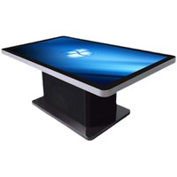 Nouveau 65 pouces moderne restaurant médias table mult fonction intelligent kiosque publicitaire écran tactile menu affichage table tactile