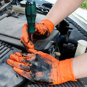 Tek kullanımlık nitril eldiven çiçek baskı kaymaz kavrama eldiven ev mutfak temizleme bulaşık pişirme gıda hazırlık günlük angarya - Product Image 4