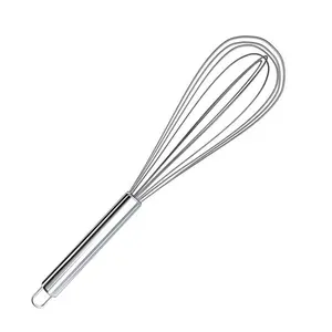 Dụng cụ nhà bếp 8 10 12 inch số lượng lớn thép không gỉ trứng Whisk