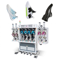 Machine de moulage automatique quatre froids quatre chauds pour talonnettes, équipement universel pour la fabrication de chaussures de sport et décontractées