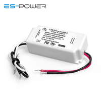 Driver LED à courant constant AC/DC, certifié ES CUL CE, 21W 500mA 27-42V, dimmable par Triac, étanche IP65, simple, efficacité 83%