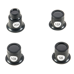4 पीसी पोर्टेबल 5x 10x 15x 20x मैग्निफिकेशन घड़ी गहने मरम्मत आवर्धक ग्लास आंखों के ज्वेलर्स लाउप आईग्लास मैग्निफायर - Product Image 2