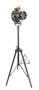 Hollywood hải lý Spotlight với tripod đứng Đèn <span class=keywords><strong>Chrome</strong></span> kết thúc trang trí nội thất ánh sáng tại chỗ với máy ảnh LED Spotlight - Product Image 3