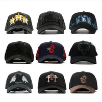 Gorra de Béisbol Bordada con Chip NFC El Barbas 2026, Gorras Negras de Gamuza con Cierre a Presión Sad Boys para Hombre, Gorra Canelo