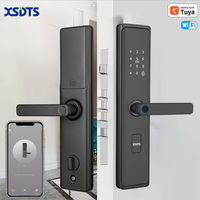 Cerradura Digital Inteligente Tuya D01 con Wi-Fi y Soporte en la Nube, Desbloqueo por Huella Dactilar, Capacidad para 100 Huellas Dactilares, para Puertas de Aluminio/Acero/Madera