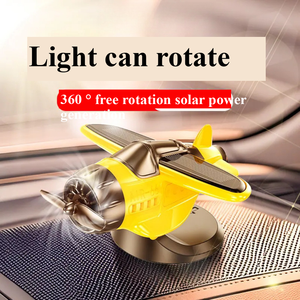 Ornement d'avion rotatif solaire pour voiture, décoration d'avion oscillant en silicone de 10 ml avec parfum océanique - Product Image 4